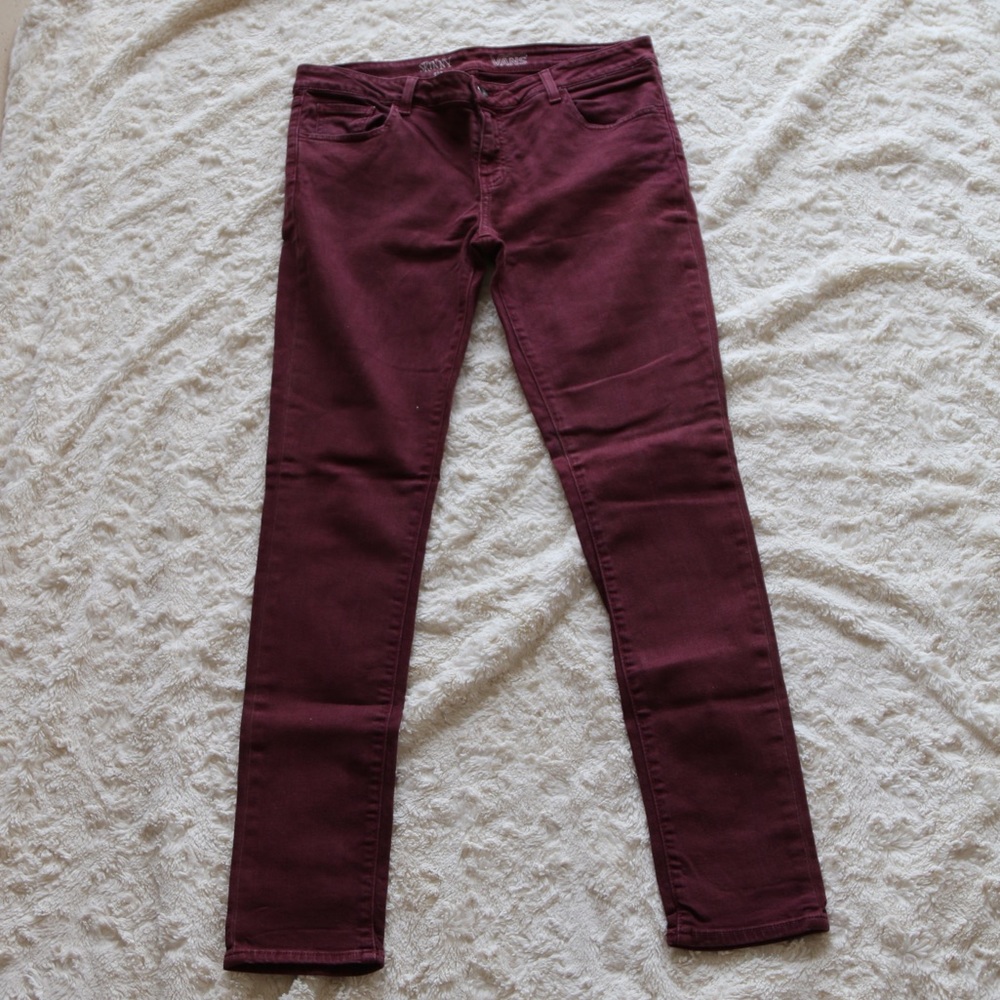 Vans Maroon Skinny Jeans 13